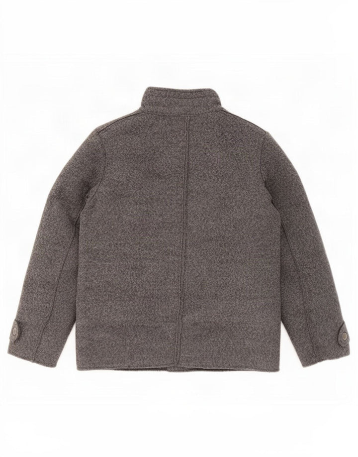 Benetton Veste Bomber Sherpa Garçon 8-9 ans Gris Polyester