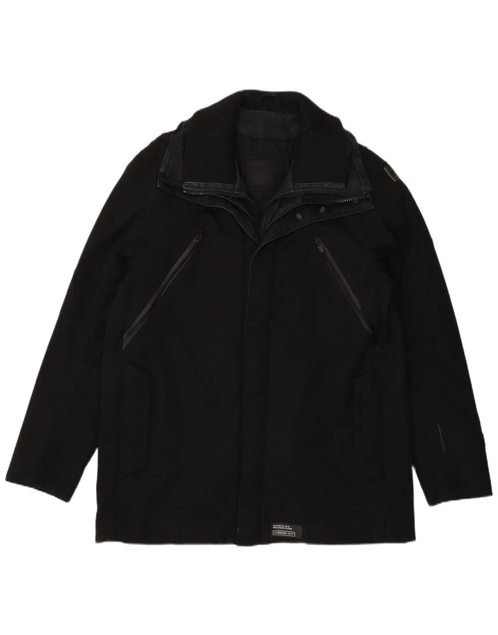 G-Star Veste coupe-vent pour homme UK 40 Large Noir Polyamide