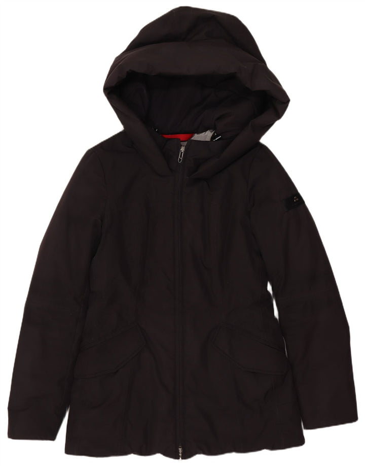 PEUTEREY Veste matelassée à capuche pour femme IT 40 Small Noir Polyester