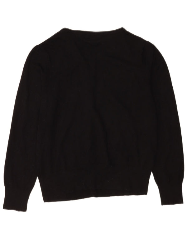 MARKS & SPENCER Pull Cardigan Femme UK 14 Medium Noir Viscose