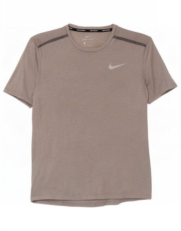 Nike Homme Dri Fit T-Shirt Haut Gris Moyen Polyester