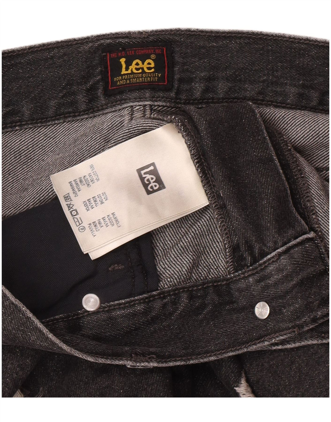 Lee Jean slim vieilli pour homme W31 L32 en coton gris