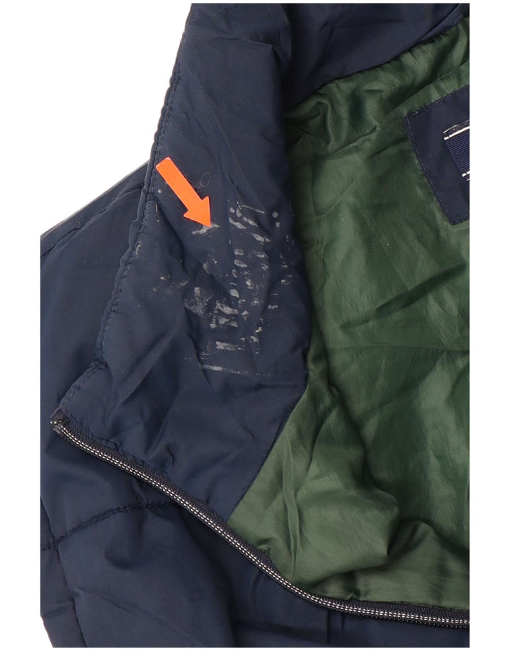 IZOD Gilet Rembourré Homme UK 42 XL Bleu Marine Polyester