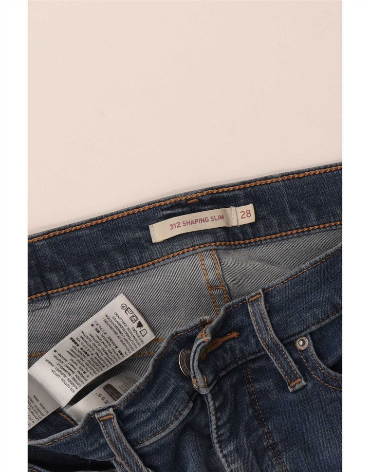 Levi's Jean Slim 312 Distressed Shaping Femme W28 L27 Bleu Coton