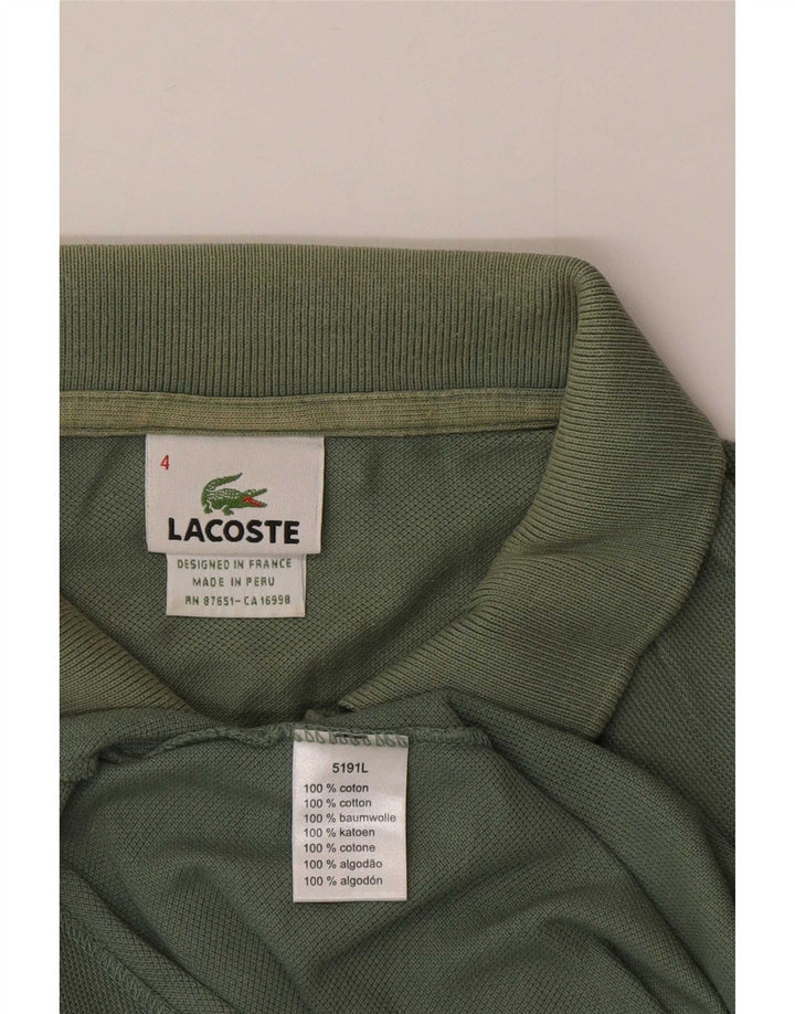 Lacoste Polo Homme Taille 4 Coton Vert Moyen