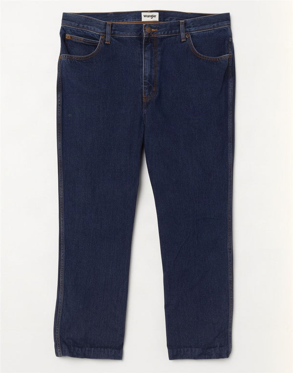 Wrangler Jean Droit Texas Homme W38 L27 Bleu Marine Coton