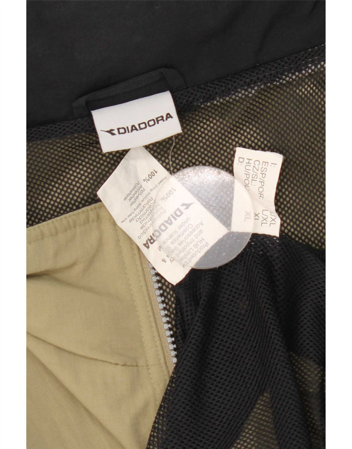 Diadora Veste de Pluie Homme UK 42 XL Kaki Polyester