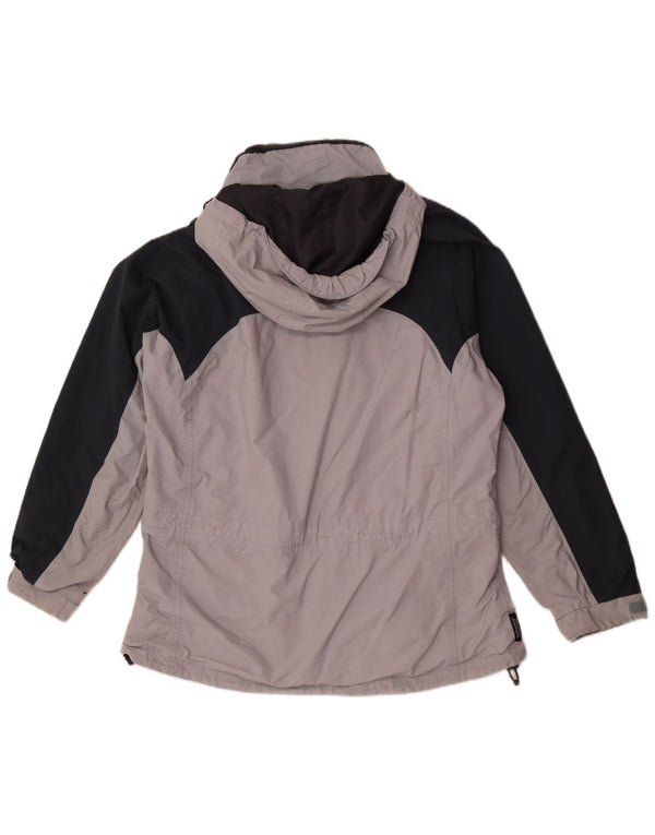 Sprayway Veste de pluie surdimensionnée à capuche pour femme UK 18 XL Gris Colorblock