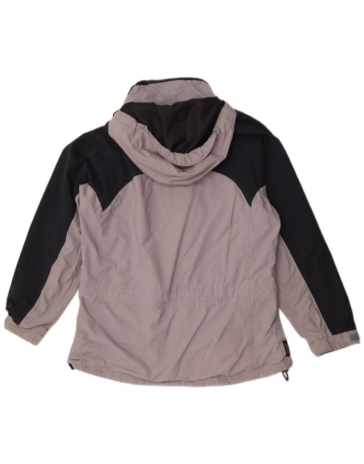 Sprayway Veste de pluie surdimensionnée à capuche pour femme UK 18 XL Gris Colorblock