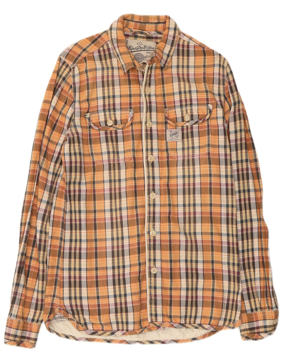 Superdry Chemise en flanelle à carreaux multicolores en coton