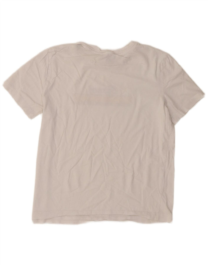 Diesel T-shirt graphique pour femme UK 14 Large Blanc