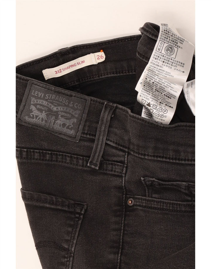 LEVI'S Jean Slim 312 Shaping Femme W26 L30 Gris Coton