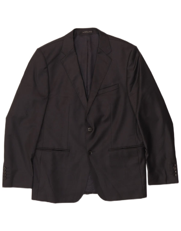 Zara Veste Blazer 2 Boutons Homme EU 54 XL Noir
