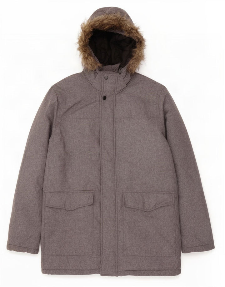Jack & Jones Parka à capuche pour homme UK 38 Gris moyen