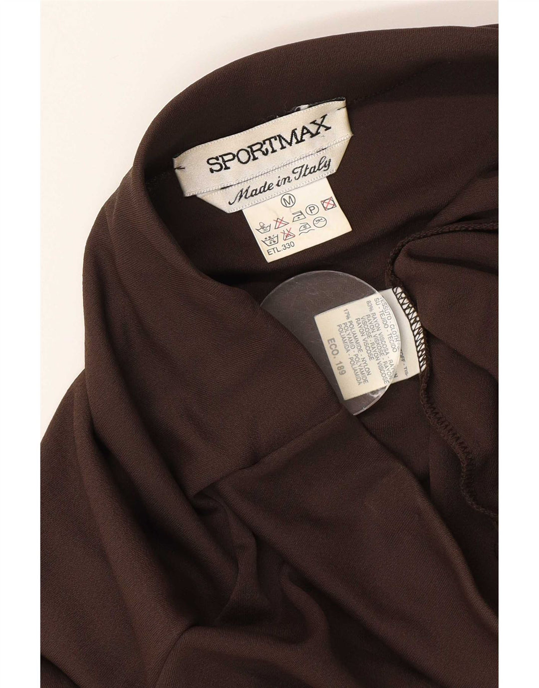 Sportmax Jupe longue pour femme Medium W28 Marron Viscose
