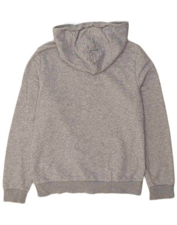Adidas Pull à capuche graphique pour femme UK 12/14 Gris moyen en coton moucheté