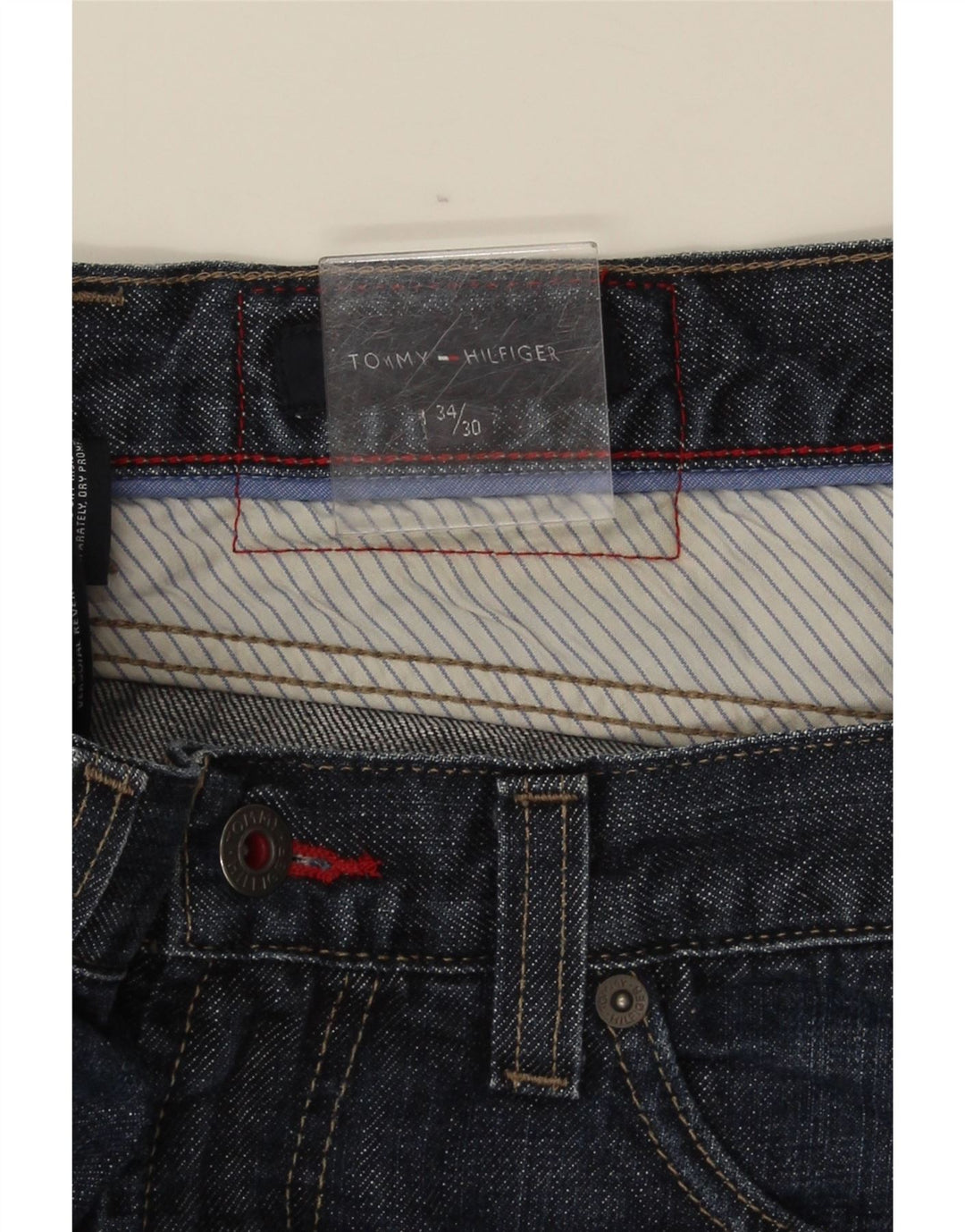 Tommy Hilfiger Jean droit homme W34 L30 bleu