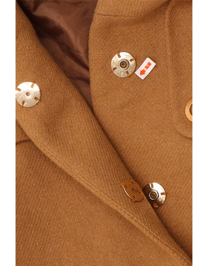 Zara Veste bomber à capuche pour femme UK 10 Petit Marron Polyester