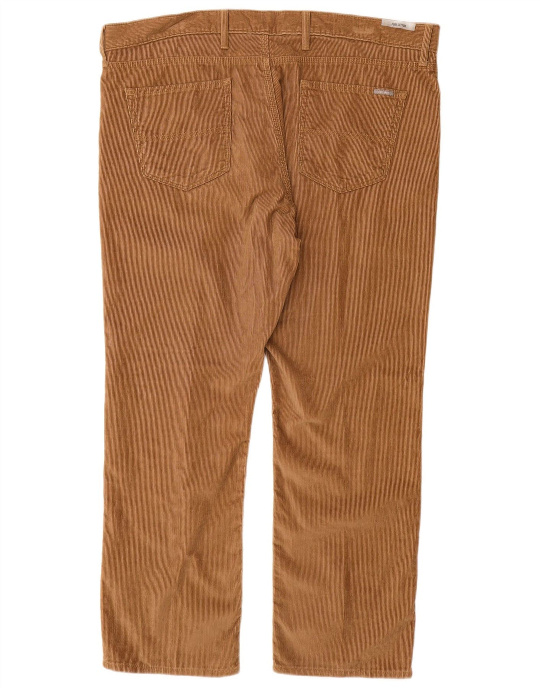 MARKS & SPENCER Pantalon droit en velours côtelé pour homme W40 L29 Coton beige