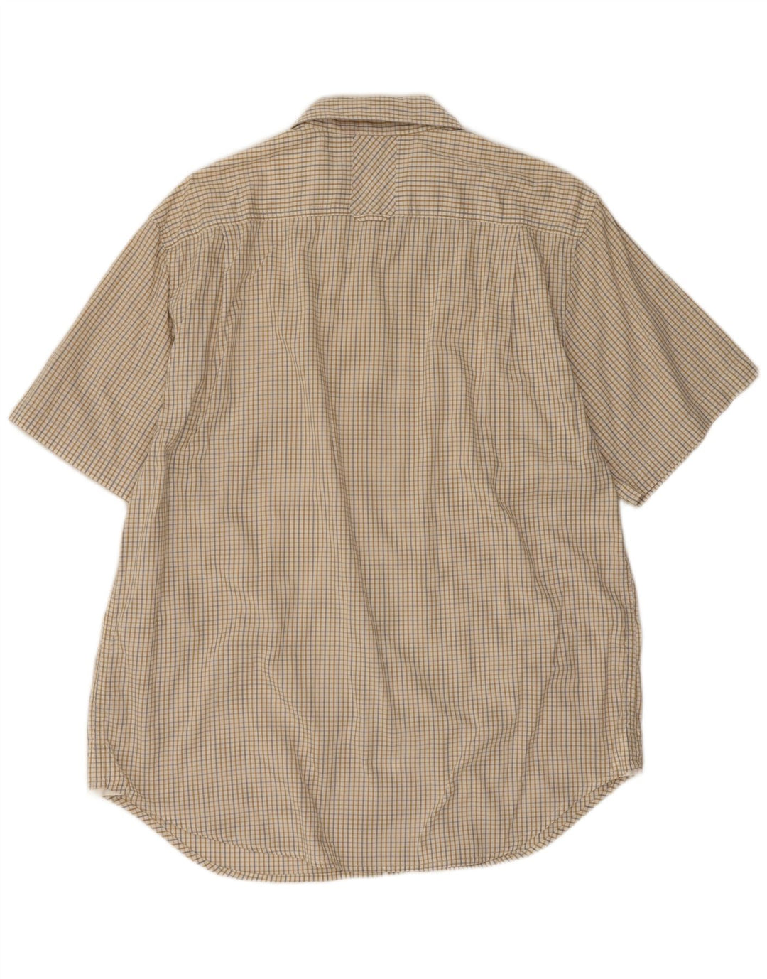 Guess Chemise à manches courtes pour homme XL en coton vichy beige