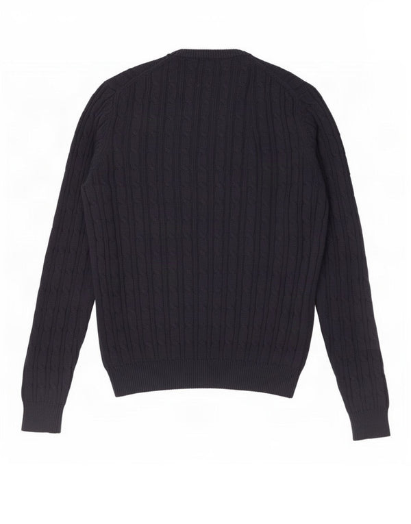 Farah Pull à col rond pour homme en coton bleu marine Petit