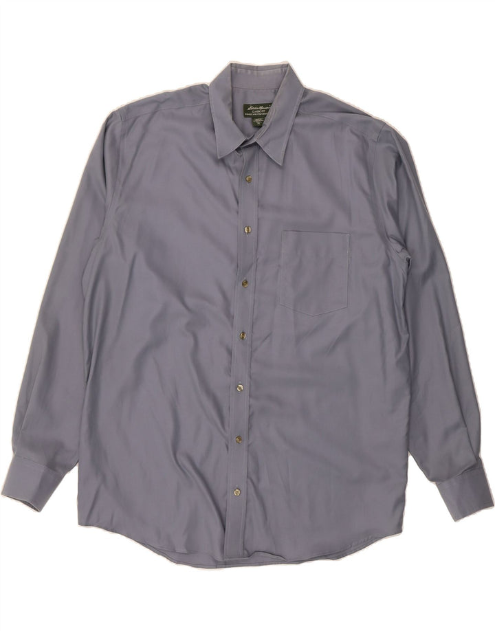 EDDIE BAUER Mens Tall Classic Fit Shirt XL Blue Cotton Vintage Eddie Bauer and Second-Hand Eddie Bauer from Messina Hembry 