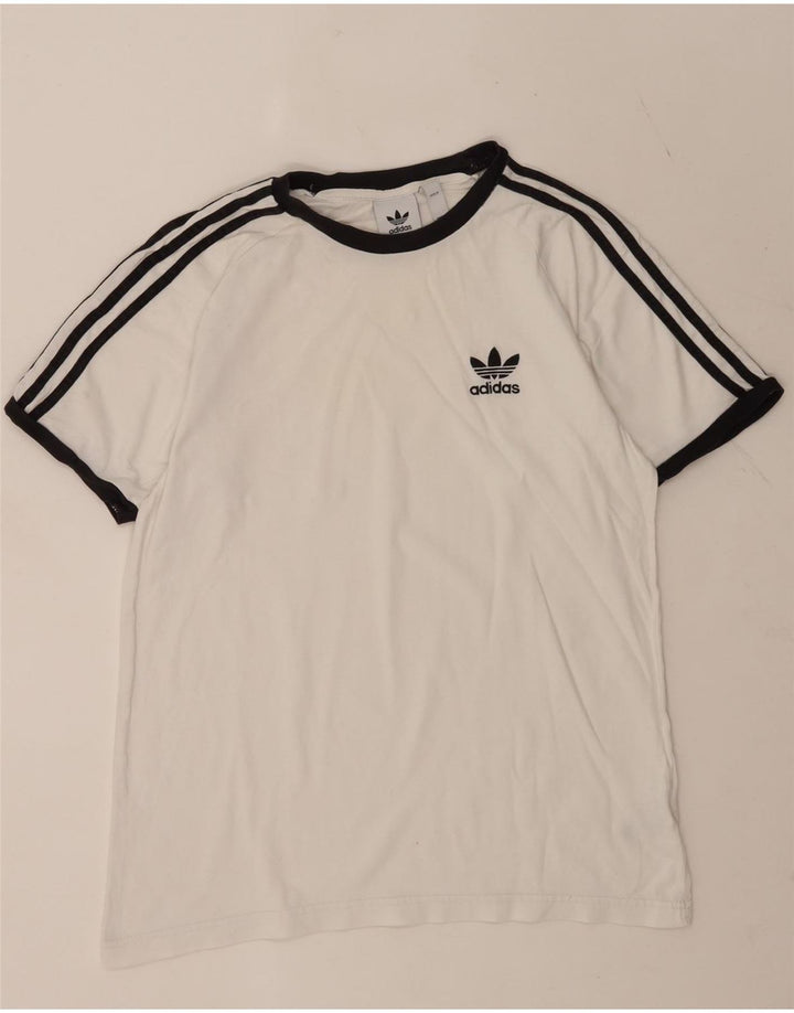 Adidas T-Shirt Homme Blanc Moyen Coton