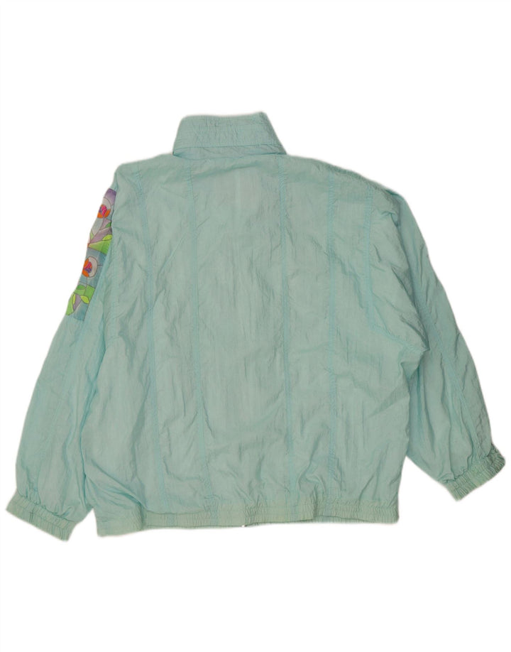 Diadora Veste de survêtement surdimensionnée pour femme UK 14 Bleu moyen floral