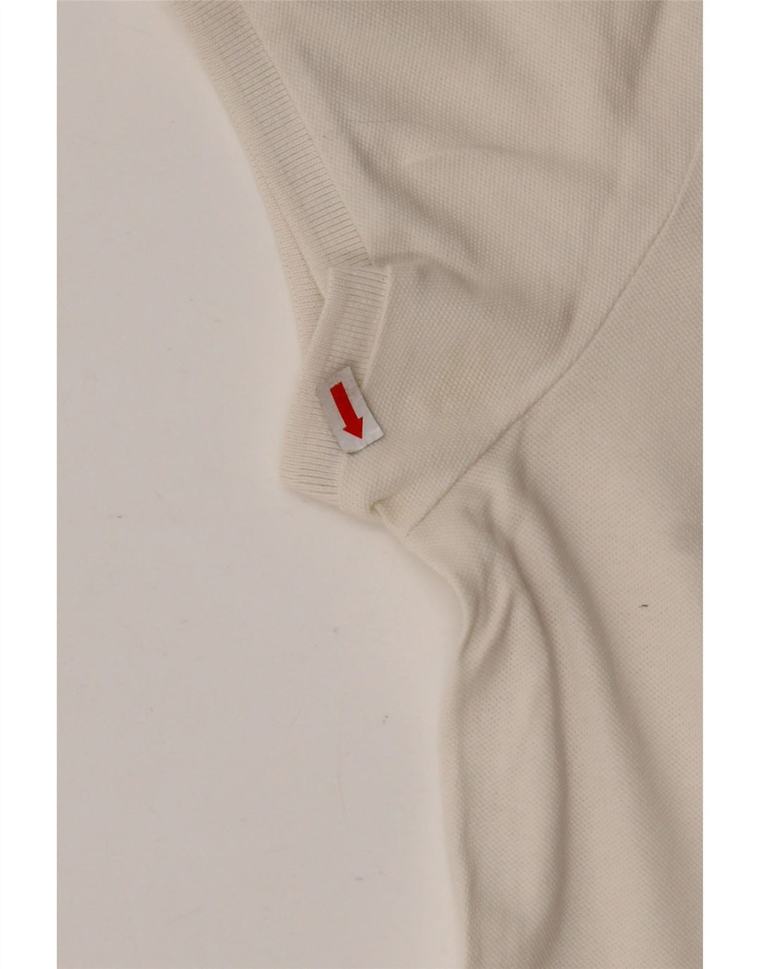 TOMMY HILFIGER Polo Femme UK 12 Coton Blanc Moyen