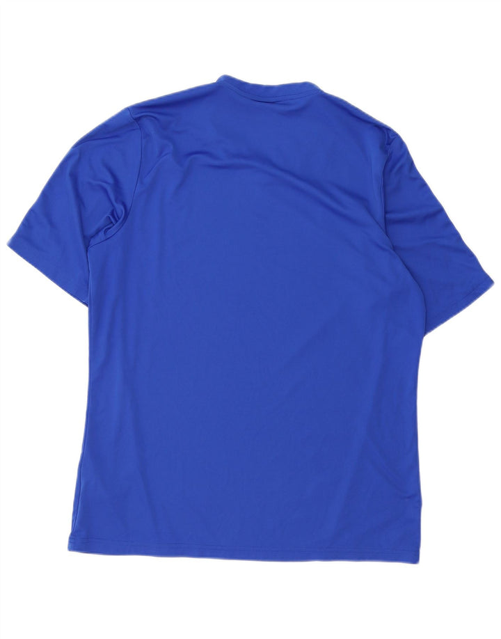 ADIDAS Hommes Climalite T-Shirt Haut Grand Bleu Polyester