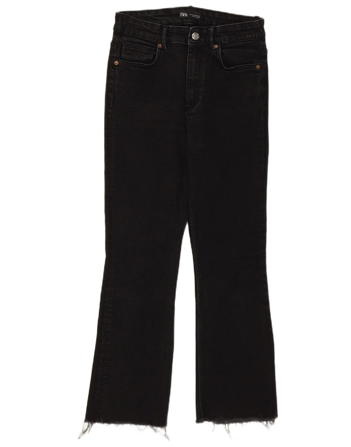 Zara Jean Bootcut Femme EU 38 Petit W28 L25 Coton Noir