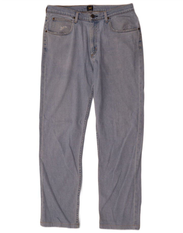 Lee Jean Droit Brooklyn W33 L32 Homme Bleu Coton