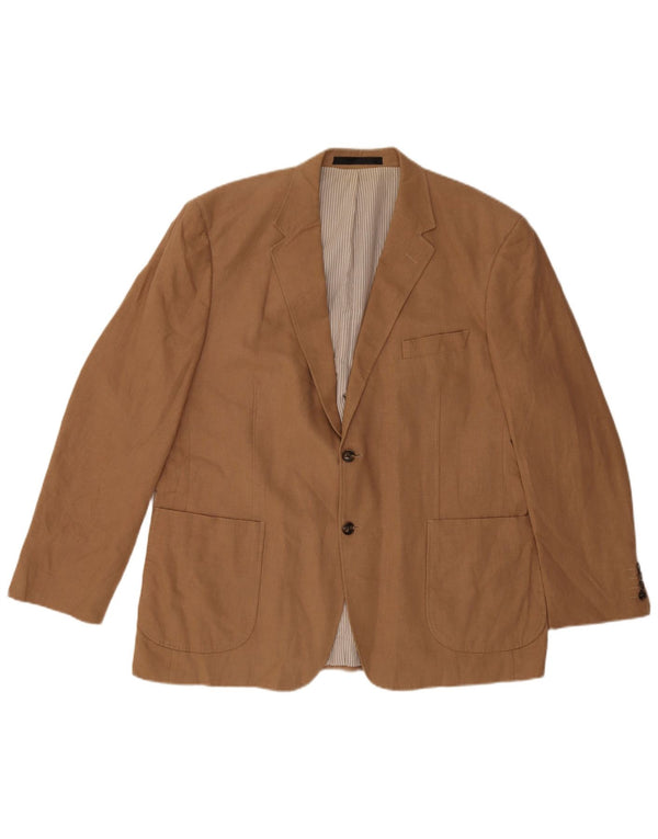 Marks & Spencer Veste blazer à 2 boutons pour homme UK 38 Lin beige moyen