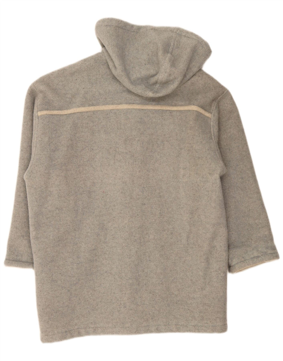 vintage Femme Manteau à capuche UK 18 XL Laine Grise