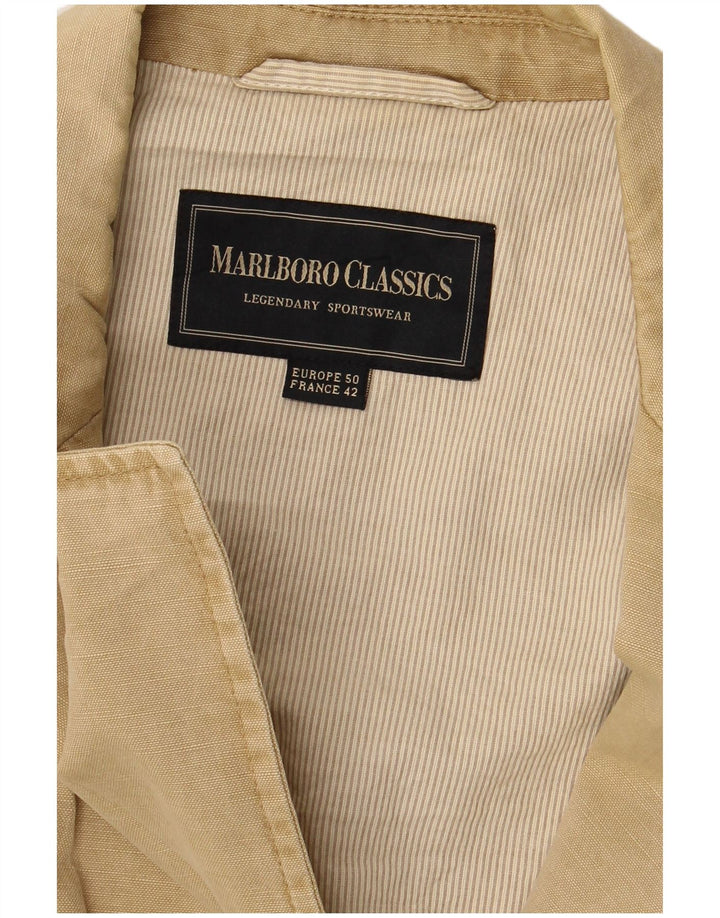 Marlboro Classics Veste blazer à 3 boutons pour homme EU 50 Large Beige