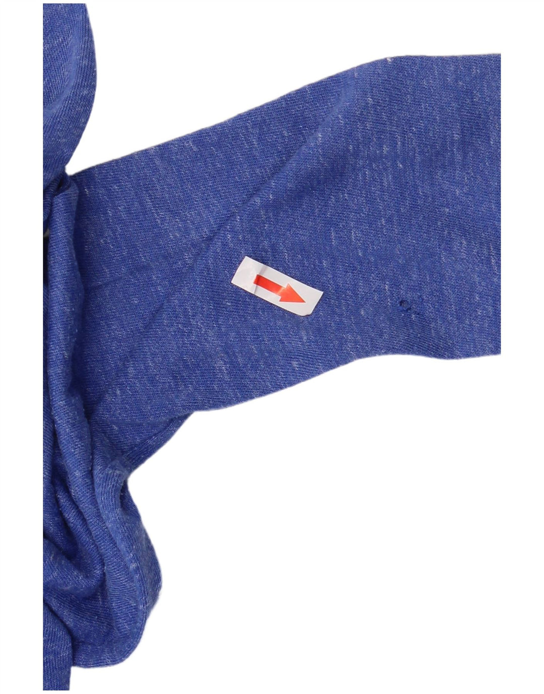 Nike Pull à capuche zippé pour femme UK 14 Coton moucheté bleu moyen