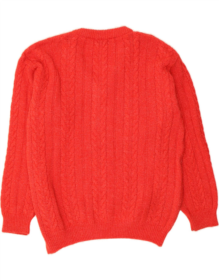 VINTAGE Mens V-Neck Jumper Sweater 2XL Red Vintage Vintage and Second-Hand Vintage from Messina Hembry 