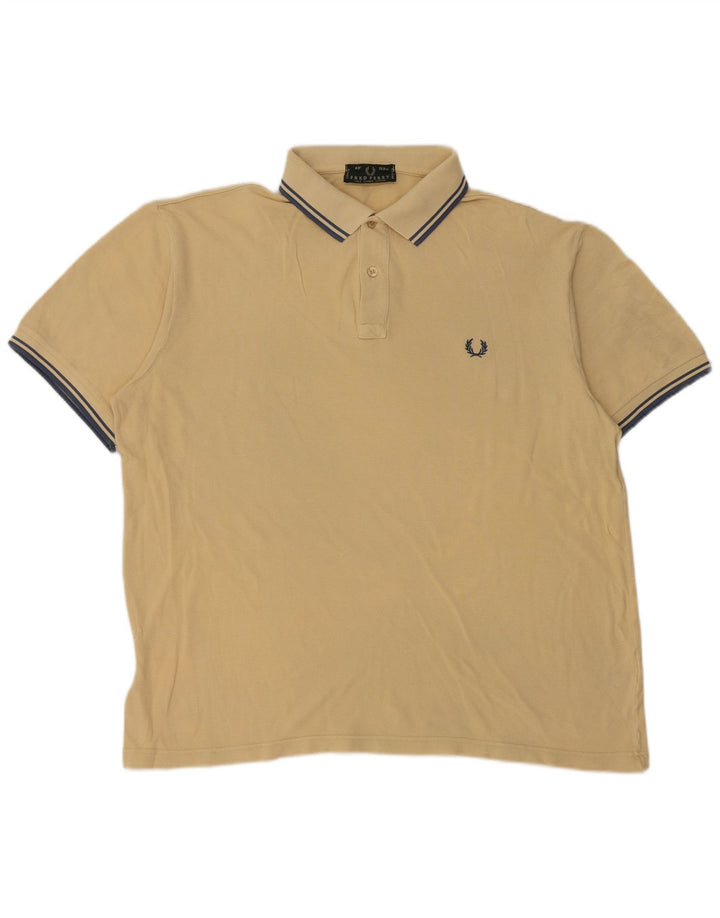 Fred Perry Polo Homme XL Jaune Coton