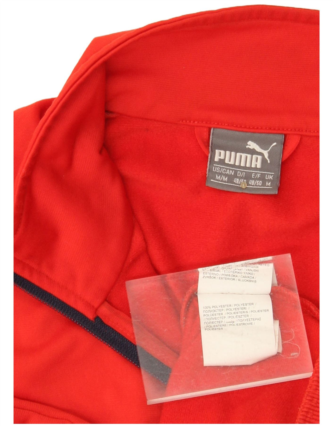 PUMA Veste de Survêtement Homme Rouge Moyen Polyester