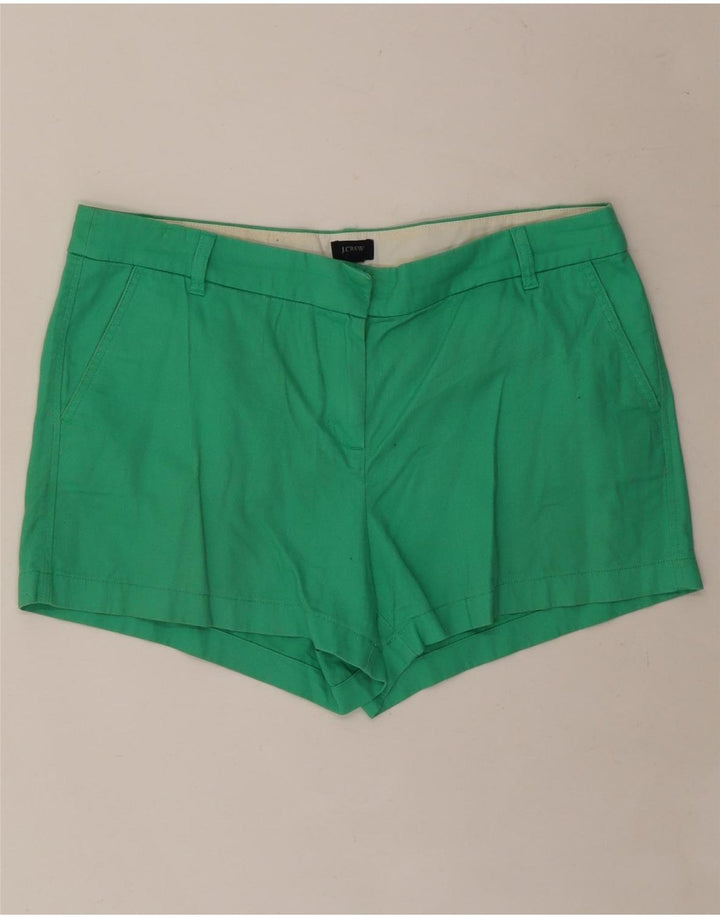 J. CREW Short Chino Femme US 14 XL W36 Coton Vert