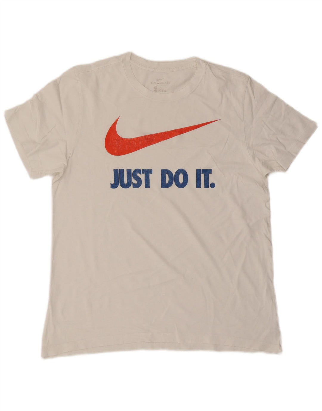 Nike T-shirt graphique pour homme en coton blanc Taille L