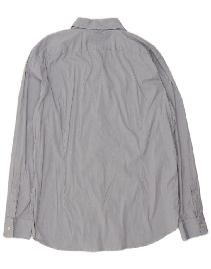 HUGO BOSS Chemise Homme XL Gris Carreaux Coton