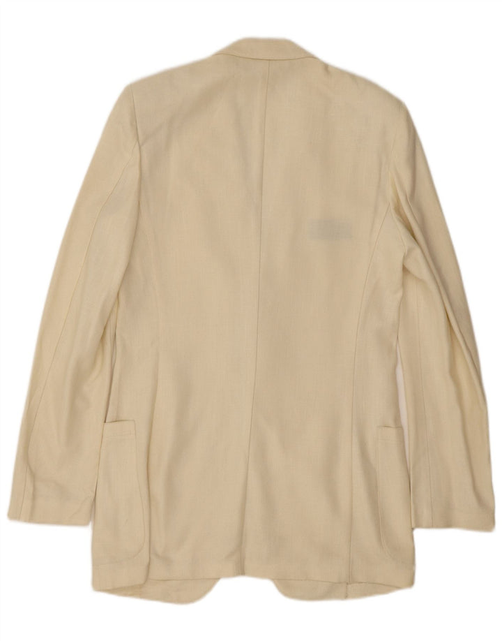 Lebole Veste blazer à 2 boutons pour homme UK 36 Small Blanc cassé