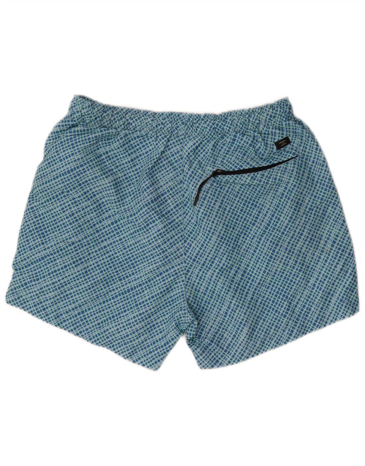 Superdry Short de Bain Homme Grand Carreau Bleu Polyester