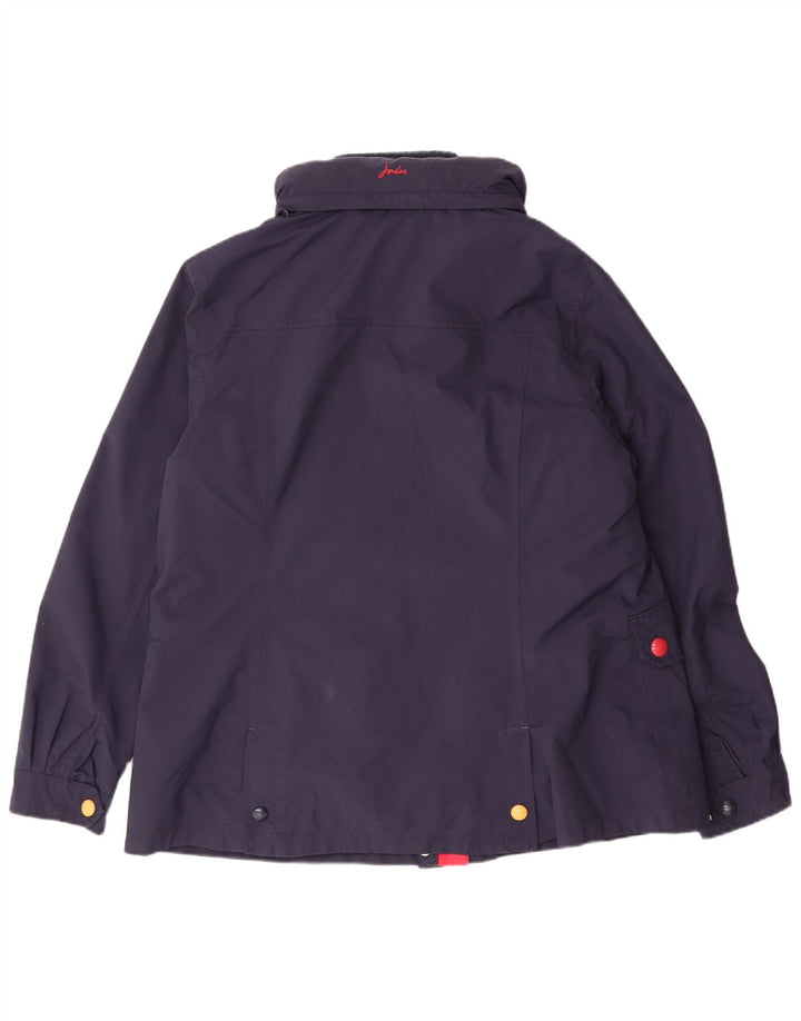 JOULES Veste coupe-vent à capuche pour femme UK 18 XL Bleu marine rayé