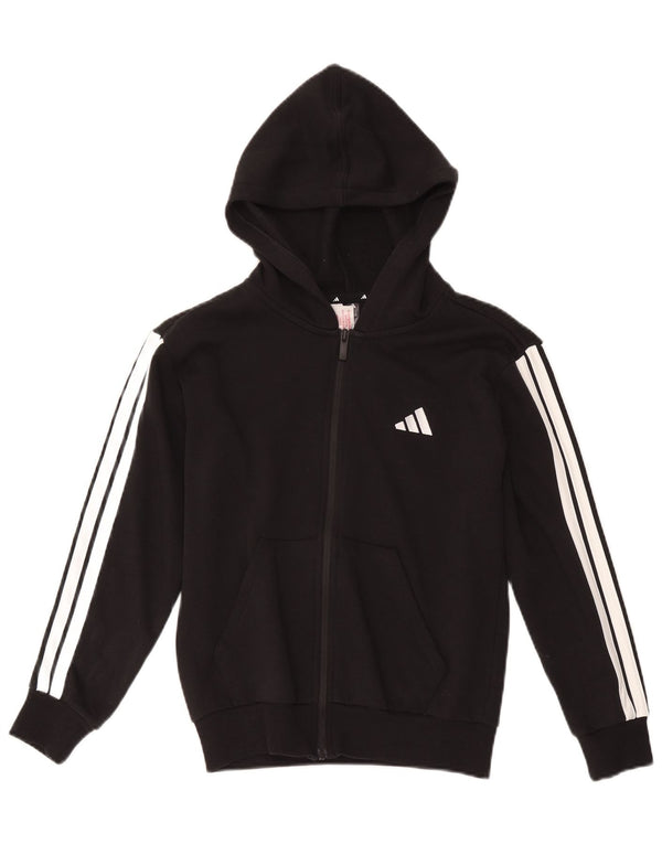 Adidas Pull à capuche zippé garçon 11-12 ans Noir Coton
