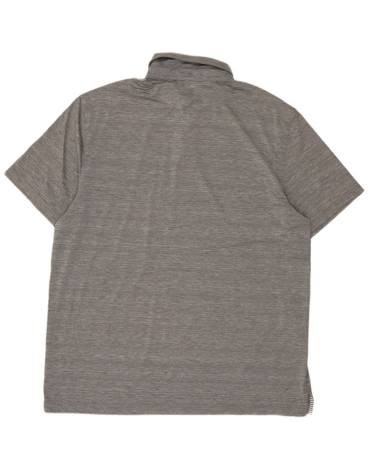 IZOD Polo de Golf Homme Grand Gris Moucheté