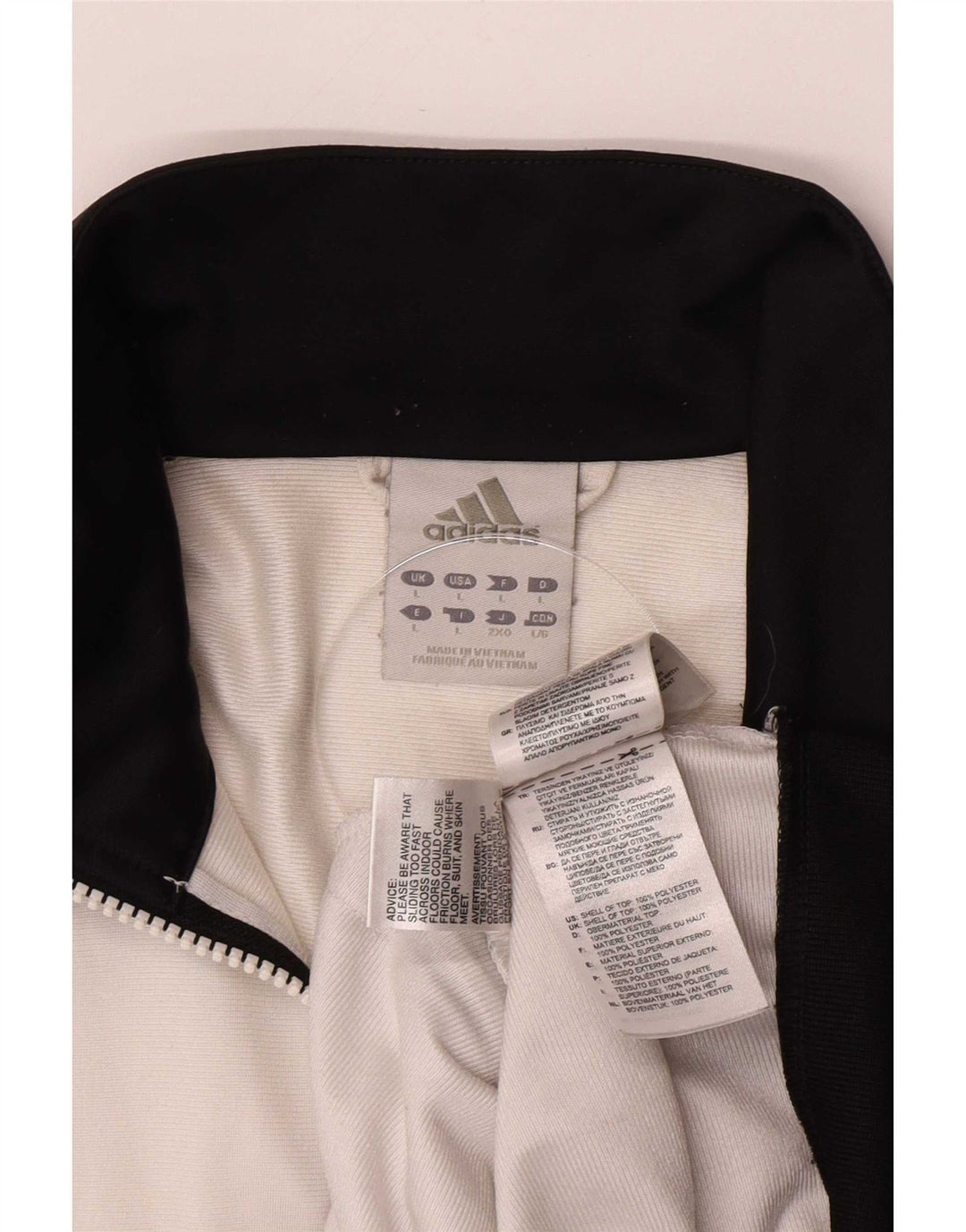 Adidas Veste de survêtement pour homme Large Gris Polyester