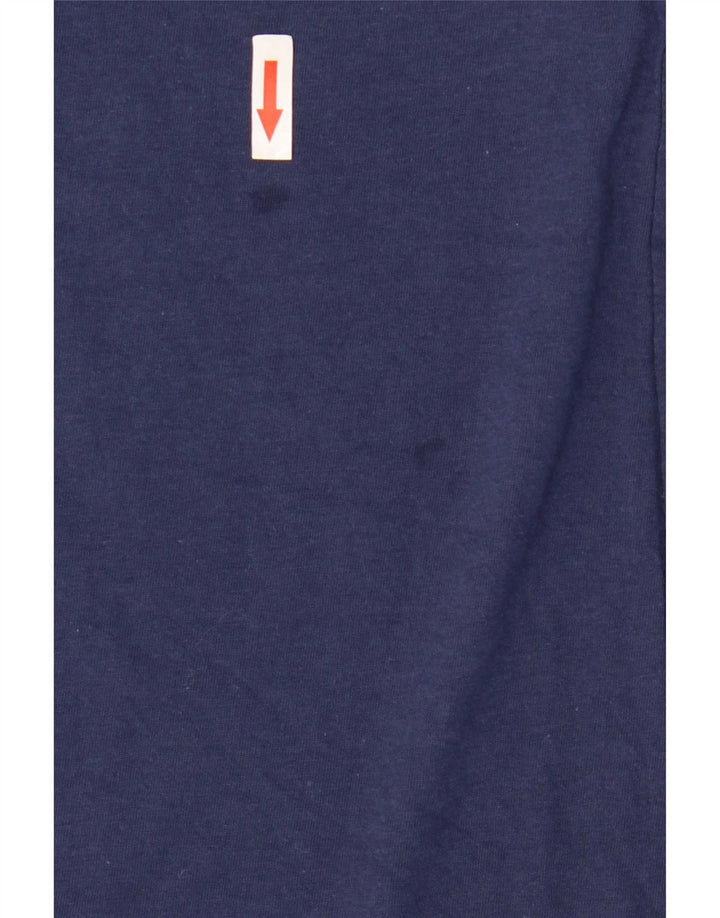 Nike T-shirt graphique pour homme en coton bleu marine moyen