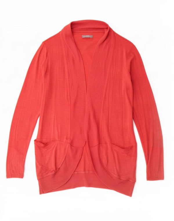 Zara Womens Open Cardigan Sweater UK 10 Petite Viscose Rose